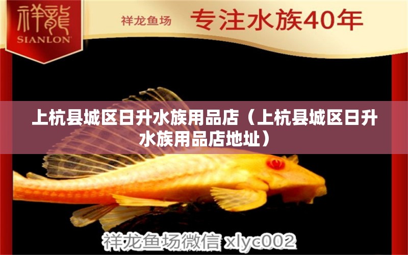 上杭縣城區(qū)日升水族用品店（上杭縣城區(qū)日升水族用品店地址） 水族用品 第2張