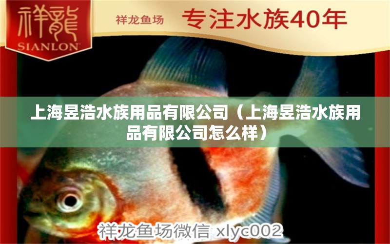 上海昱浩水族用品有限公司（上海昱浩水族用品有限公司怎么樣） 水族用品