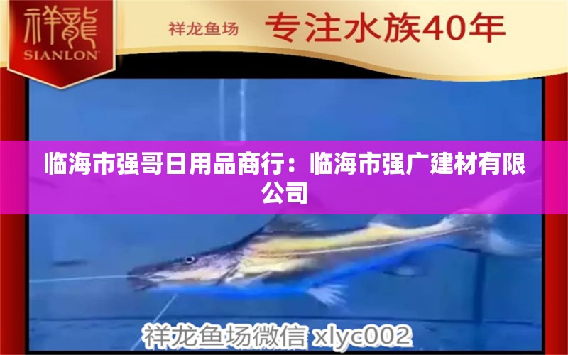 臨海市強哥日用品商行：臨海市強廣建材有限公司