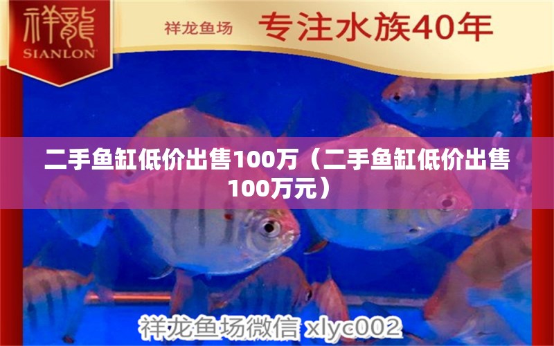 二手魚缸低價(jià)出售100萬（二手魚缸低價(jià)出售100萬元） 祥龍水族醫(yī)院