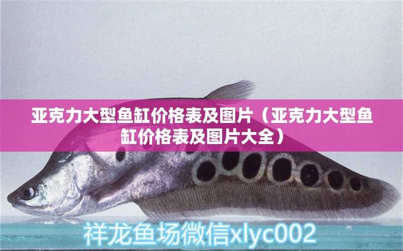 亞克力大型魚缸價(jià)格表及圖片（亞克力大型魚缸價(jià)格表及圖片大全） 其他品牌魚缸