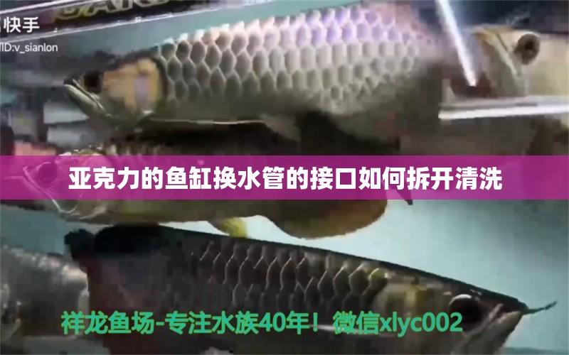 亞克力的魚缸換水管的接口如何拆開清洗