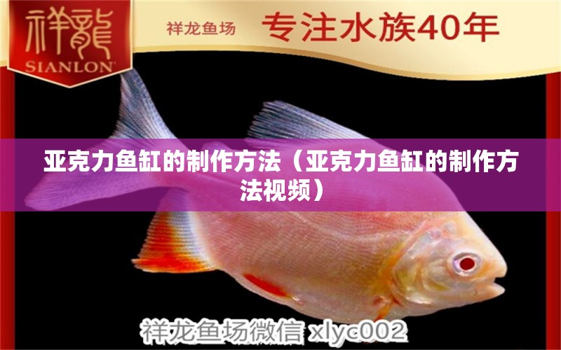 亞克力魚缸的制作方法（亞克力魚缸的制作方法視頻） 其他品牌魚缸