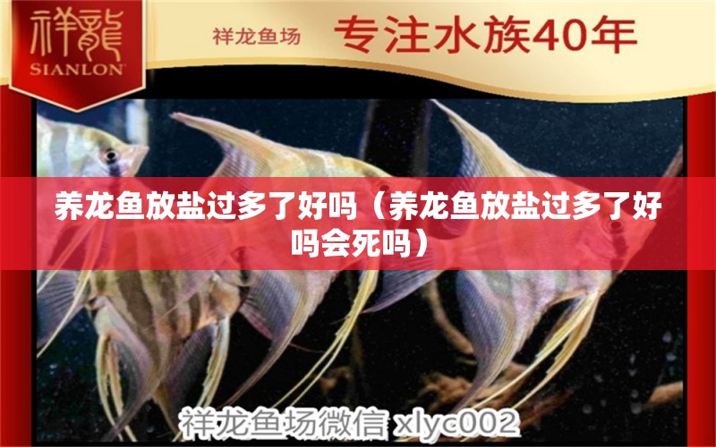 養(yǎng)龍魚放鹽過多了好嗎（養(yǎng)龍魚放鹽過多了好嗎會(huì)死嗎） 祥龍水族醫(yī)院