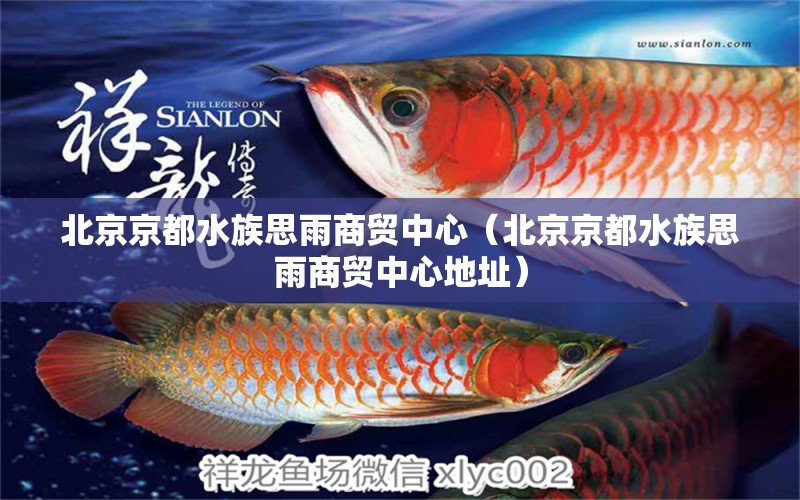 北京京都水族思雨商貿(mào)中心（北京京都水族思雨商貿(mào)中心地址）