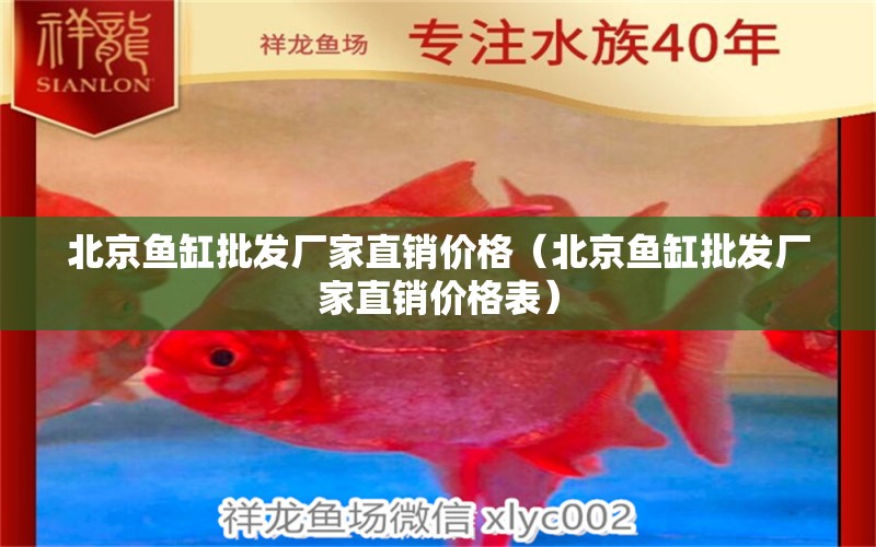 北京魚缸批發(fā)廠家直銷價格（北京魚缸批發(fā)廠家直銷價格表）