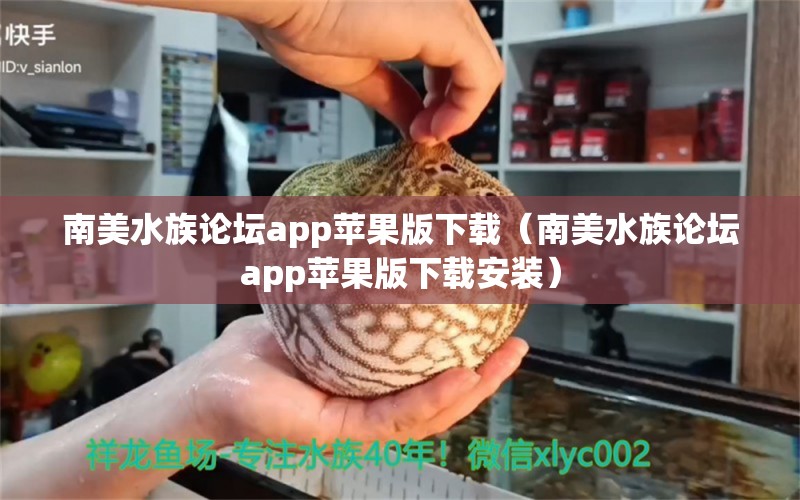 南美水族論壇app蘋果版下載（南美水族論壇app蘋果版下載安裝）