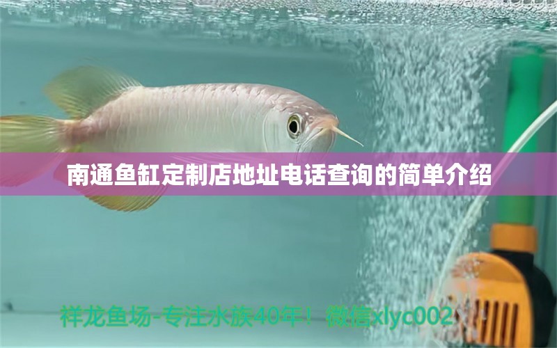 南通魚缸定制店地址電話查詢的簡單介紹 雪龍魚