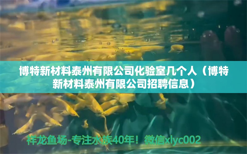 博特新材料泰州有限公司化驗室?guī)讉€人（博特新材料泰州有限公司招聘信息） 博特水族