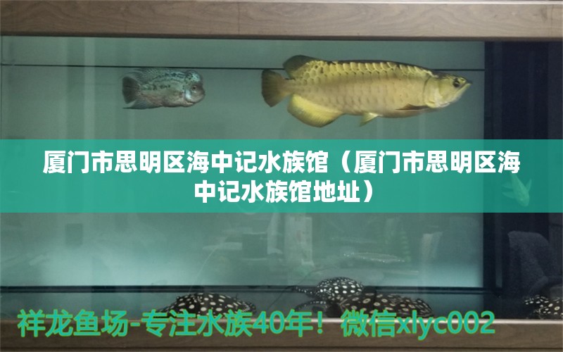 廈門市思明區(qū)海中記水族館（廈門市思明區(qū)海中記水族館地址） 全國水族館企業(yè)名錄