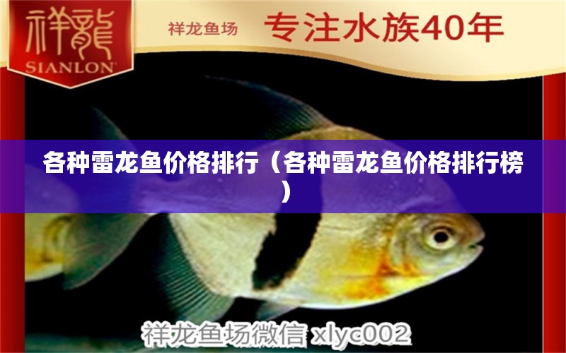 各種雷龍魚價格排行（各種雷龍魚價格排行榜）