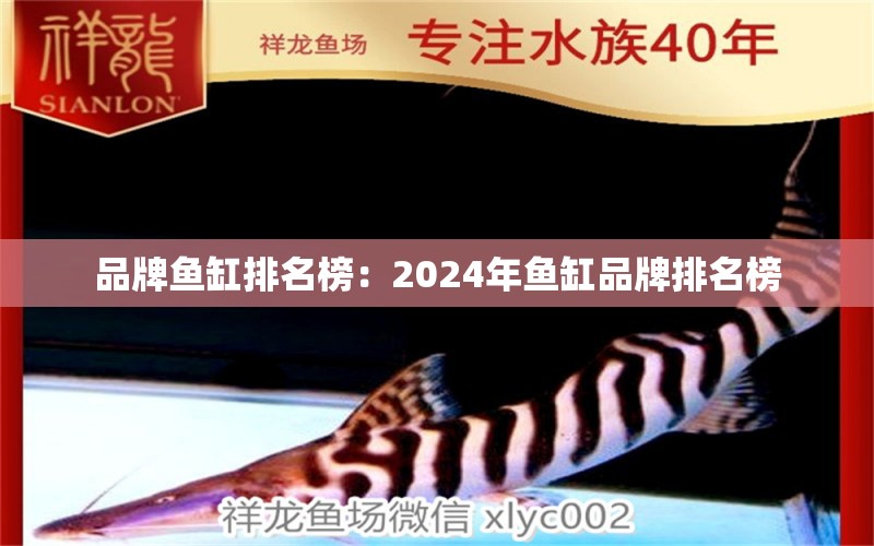 品牌魚缸排名榜：2024年魚缸品牌排名榜 魚缸百科 第1張