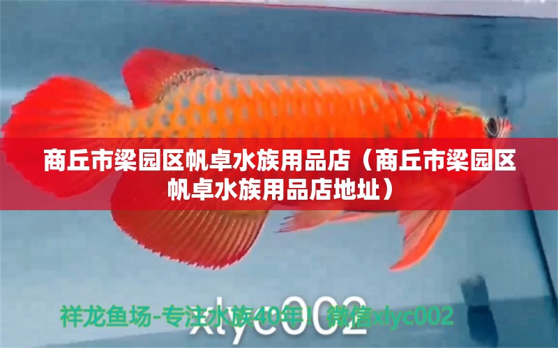 商丘市梁園區(qū)帆卓水族用品店（商丘市梁園區(qū)帆卓水族用品店地址） 水族用品