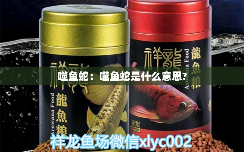 噬魚蛇：噬魚蛇是什么意思? 觀賞魚