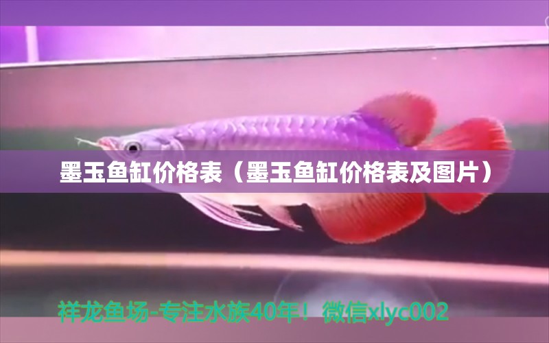 墨玉魚缸價(jià)格表（墨玉魚缸價(jià)格表及圖片）