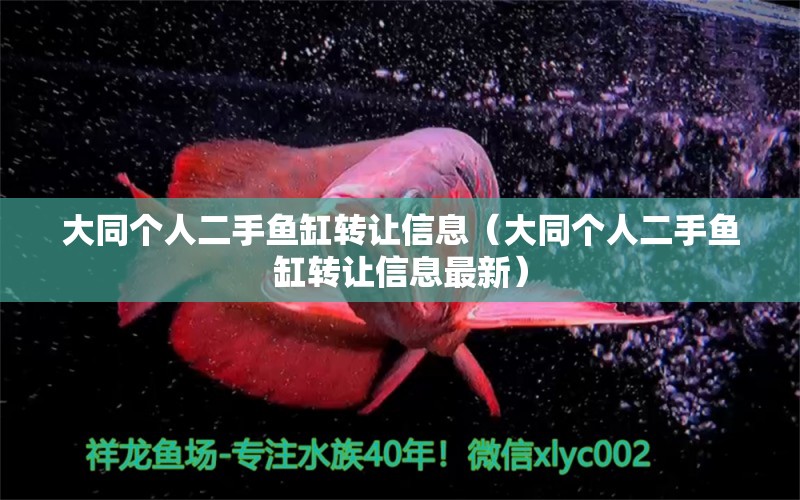 大同個人二手魚缸轉讓信息（大同個人二手魚缸轉讓信息最新）