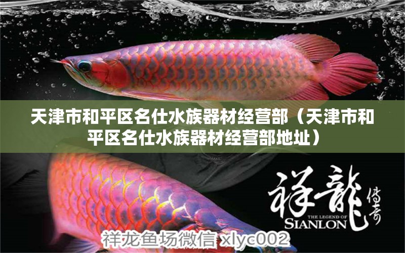 天津市和平區(qū)名仕水族器材經(jīng)營部（天津市和平區(qū)名仕水族器材經(jīng)營部地址） 全國水族館企業(yè)名錄