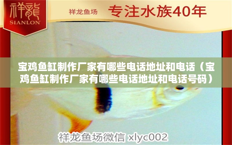 寶雞魚(yú)缸制作廠家有哪些電話地址和電話（寶雞魚(yú)缸制作廠家有哪些電話地址和電話號(hào)碼）