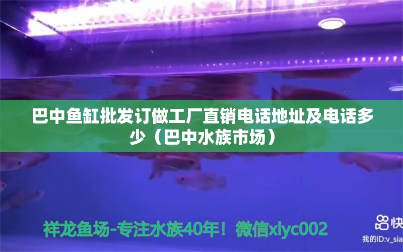 巴中魚(yú)缸批發(fā)訂做工廠直銷電話地址及電話多少（巴中水族市場(chǎng)）