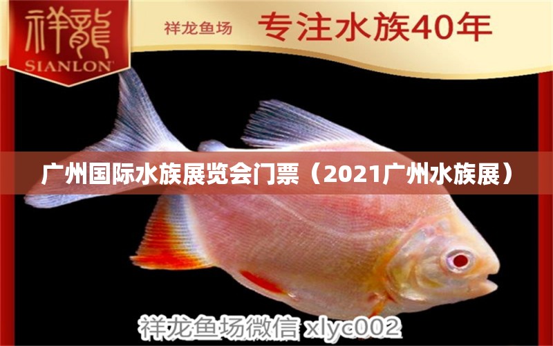 廣州國(guó)際水族展覽會(huì)門票（2021廣州水族展） 水族展會(huì)