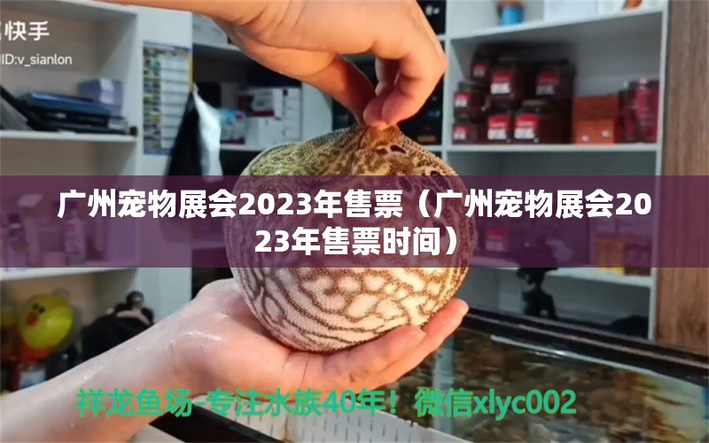 廣州寵物展會2023年售票（廣州寵物展會2023年售票時間） 廣州水族批發(fā)市場