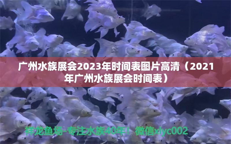 廣州水族展會(huì)2023年時(shí)間表圖片高清（2021年廣州水族展會(huì)時(shí)間表）