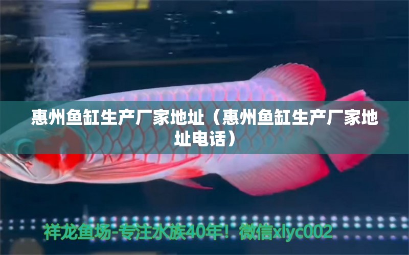 惠州魚缸生產(chǎn)廠家地址（惠州魚缸生產(chǎn)廠家地址電話） 其他品牌魚缸