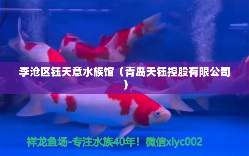 李滄區(qū)鈺天意水族館（青島天鈺控股有限公司） 全國水族館企業(yè)名錄