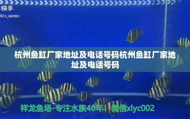 杭州魚缸廠家地址及電話號碼杭州魚缸廠家地址及電話號碼