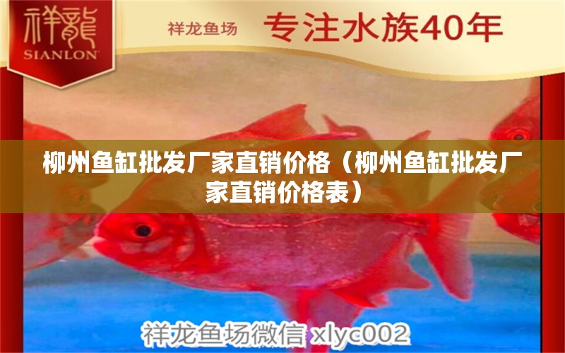 柳州魚缸批發(fā)廠家直銷價格（柳州魚缸批發(fā)廠家直銷價格表）