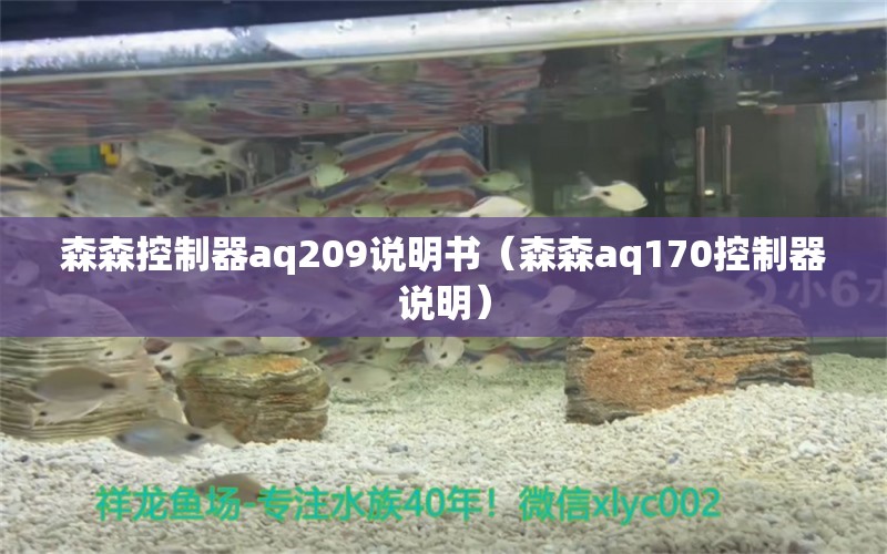 森森控制器aq209說明書（森森aq170控制器說明）