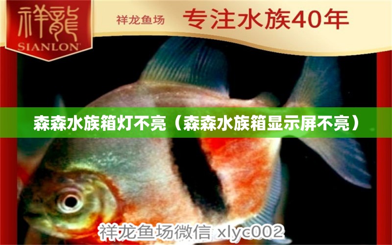 森森水族箱燈不亮（森森水族箱顯示屏不亮）