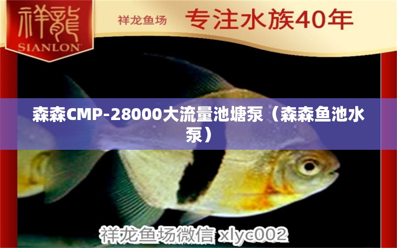 森森CMP-28000大流量池塘泵（森森魚池水泵）