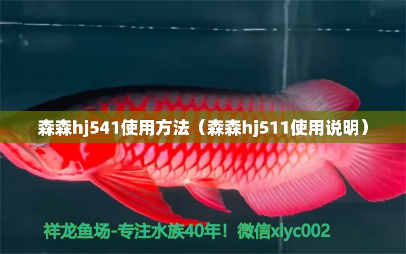 森森h(huán)j541使用方法（森森h(huán)j511使用說明） 森森魚缸