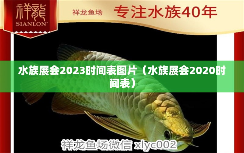 水族展會(huì)2023時(shí)間表圖片（水族展會(huì)2020時(shí)間表）