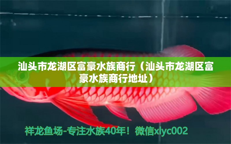 汕頭市龍湖區(qū)富豪水族商行（汕頭市龍湖區(qū)富豪水族商行地址） 全國(guó)水族館企業(yè)名錄