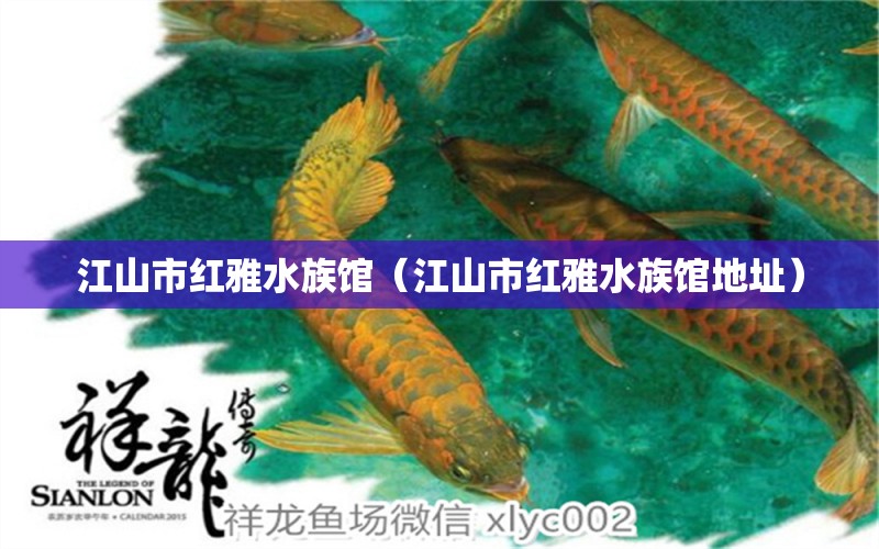 江山市紅雅水族館（江山市紅雅水族館地址） 全國(guó)水族館企業(yè)名錄