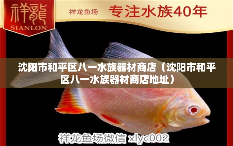 沈陽市和平區(qū)八一水族器材商店（沈陽市和平區(qū)八一水族器材商店地址） 全國水族館企業(yè)名錄