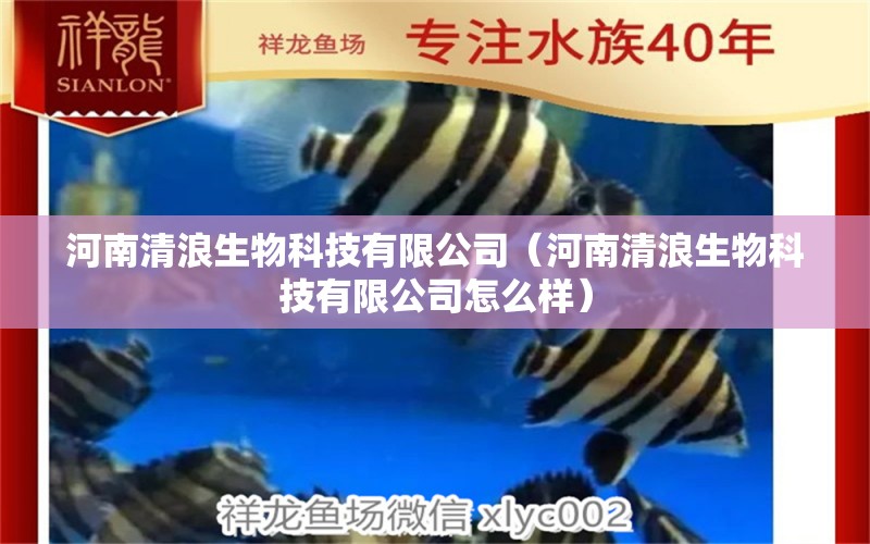 河南清浪生物科技有限公司（河南清浪生物科技有限公司怎么樣） 全國水族館企業(yè)名錄