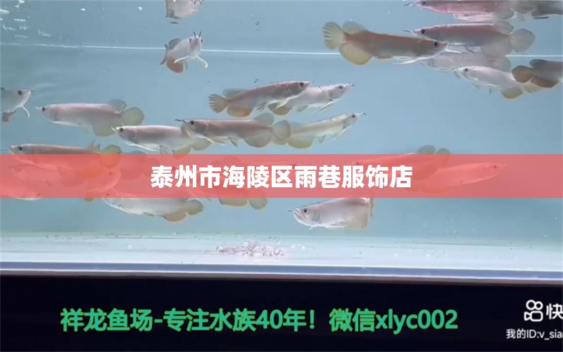 泰州市海陵區(qū)雨巷服飾店 全國水族館企業(yè)名錄