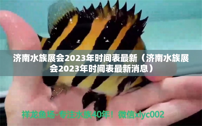 濟(jì)南水族展會(huì)2023年時(shí)間表最新（濟(jì)南水族展會(huì)2023年時(shí)間表最新消息）