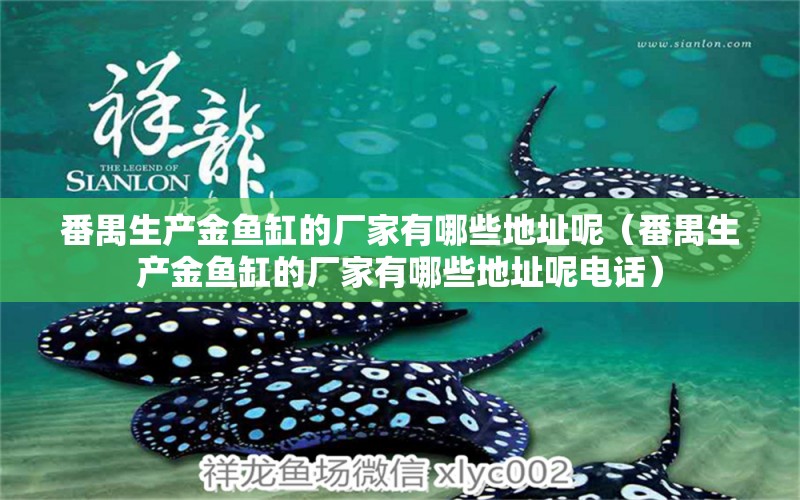 番禺生產(chǎn)金魚(yú)缸的廠家有哪些地址呢（番禺生產(chǎn)金魚(yú)缸的廠家有哪些地址呢電話）