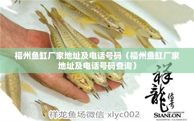 福州魚(yú)缸廠家地址及電話號(hào)碼（福州魚(yú)缸廠家地址及電話號(hào)碼查詢）