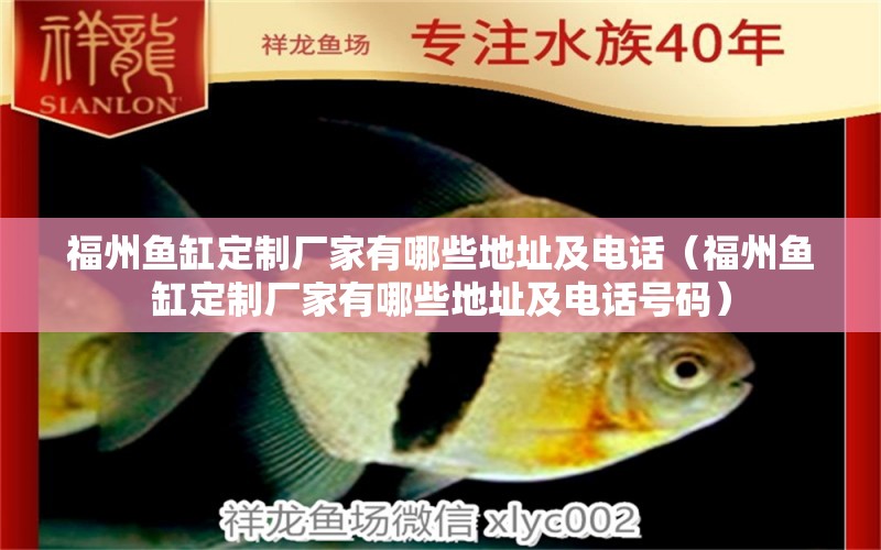 福州魚(yú)缸定制廠家有哪些地址及電話（福州魚(yú)缸定制廠家有哪些地址及電話號(hào)碼） 野生地圖魚(yú)