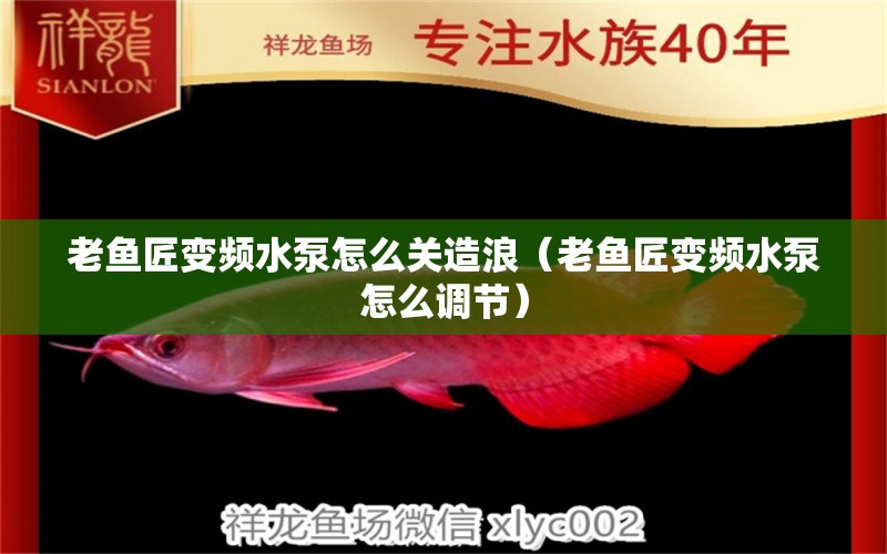 老魚匠變頻水泵怎么關(guān)造浪（老魚匠變頻水泵怎么調(diào)節(jié)）