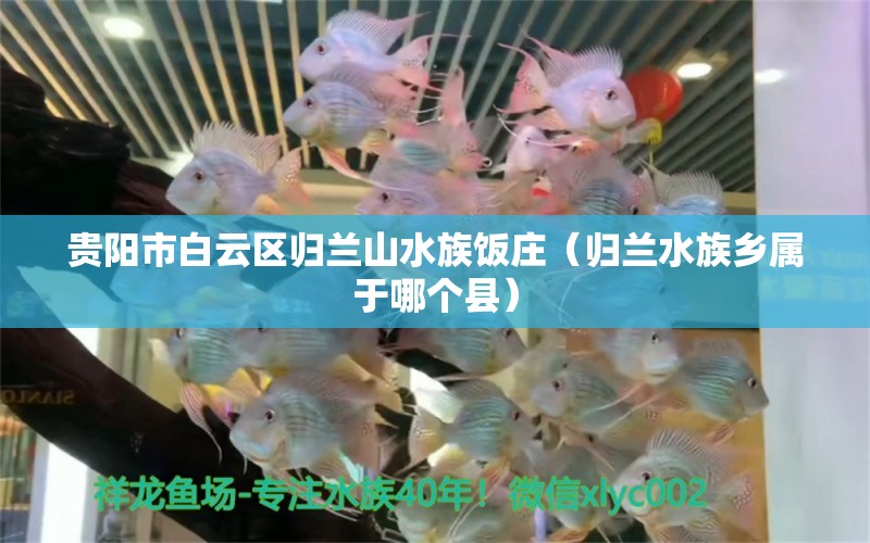 貴陽市白云區(qū)歸蘭山水族飯莊（歸蘭水族鄉(xiāng)屬于哪個縣）