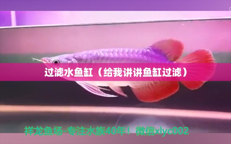 過濾水魚缸（給我講講魚缸過濾） 照明器材