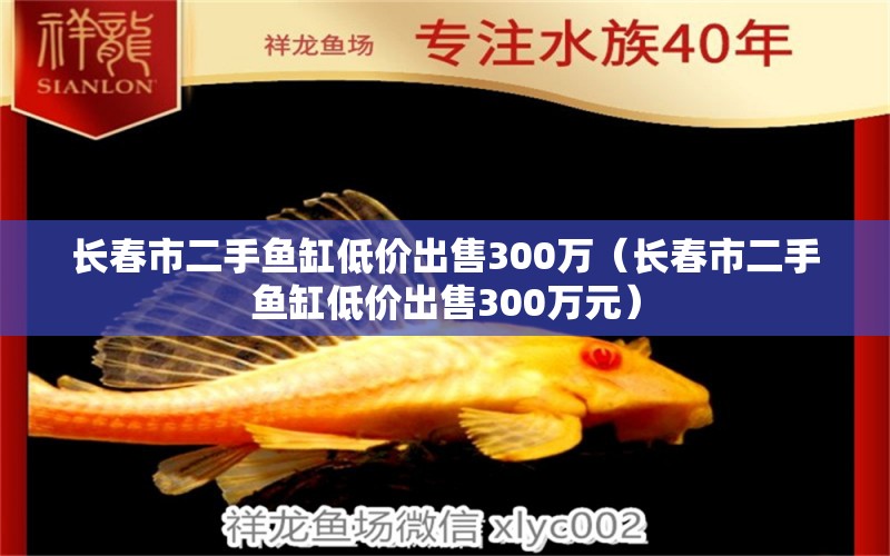 長春市二手魚缸低價(jià)出售300萬（長春市二手魚缸低價(jià)出售300萬元）