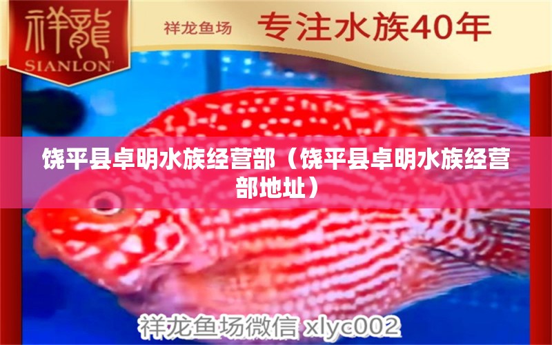 饒平縣卓明水族經(jīng)營(yíng)部（饒平縣卓明水族經(jīng)營(yíng)部地址） 全國(guó)水族館企業(yè)名錄