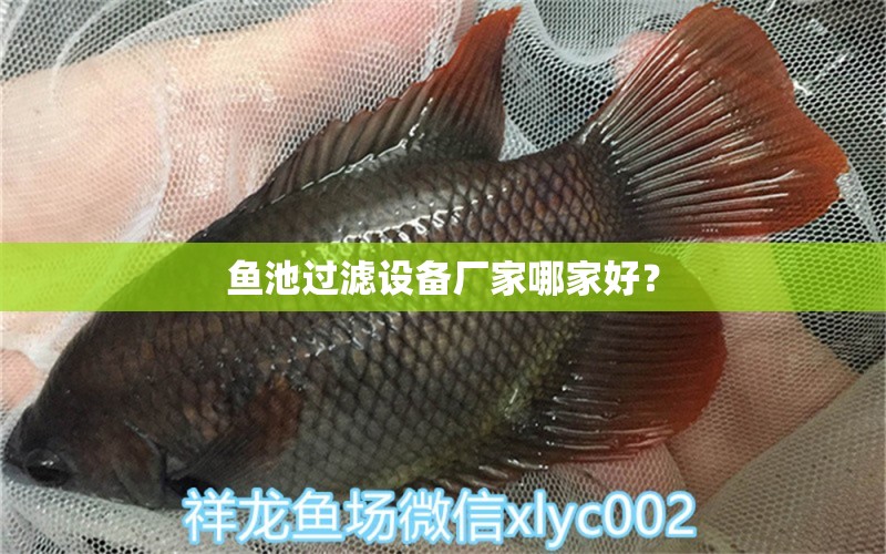 魚池過濾設(shè)備廠家哪家好？ 過濾設(shè)備